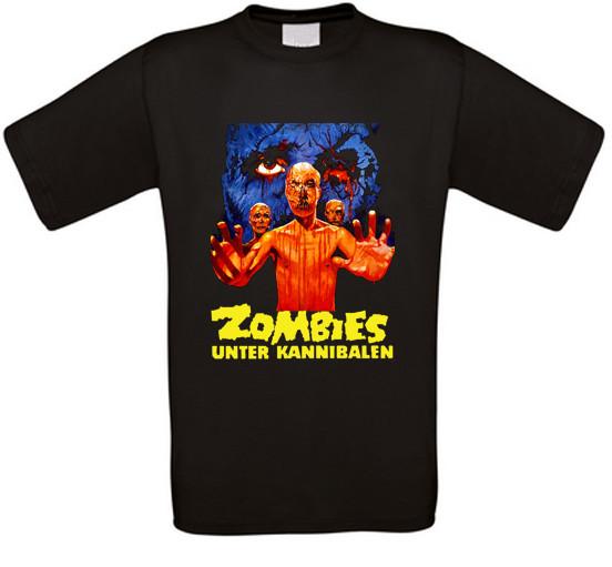 Zombies Among Cannibals Horror Cult Movie T-Shirt All Sizes NEW-