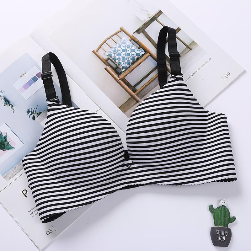 Толстые и тонкие модели без стального кольца, маленькая грудь, нижнее белье для девочек, регулируемый бюстгальтер в сборе, цельный бюстгальтер без маркировки