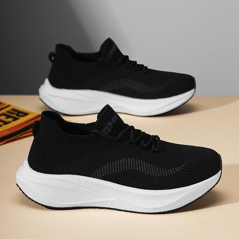 Mens Running Shoes 2026 New Breathable Lightweight Cushioning Daily Leisure Sports Shoes Comfortable Flat Sneakers for Man