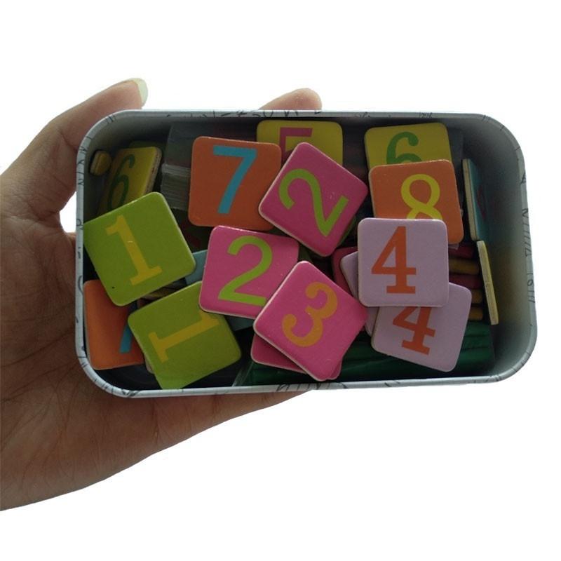 Baby Math Toy!!!Wooden Stick Magnetic Mathematics Puzzle Education Number Toys Calculate Game Learni