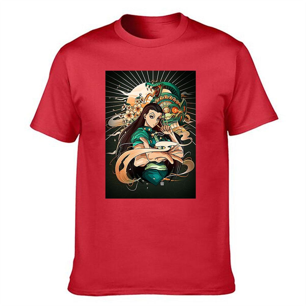 Unisexs Cotton TShirt Hunter x Hunter Illumi Zoldyck Anime Graphic Print Short Sleeve Tee for Anime Fans