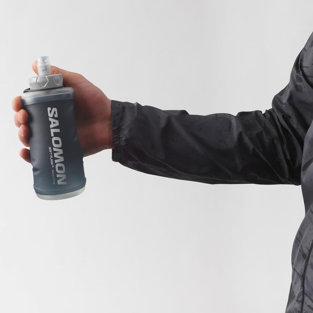 [Salomon] Держатель для бутылки на руку для бега 2022 года ACTIVE HANDHELD LC1928600 Бесплатный ЧЕРНЫЙ/СЛАНЦЕВО-СЕРЫЙ