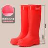 Goodlooking rain shoes women's fashion out short rain boots thicksoled nonslip waterproof shoes