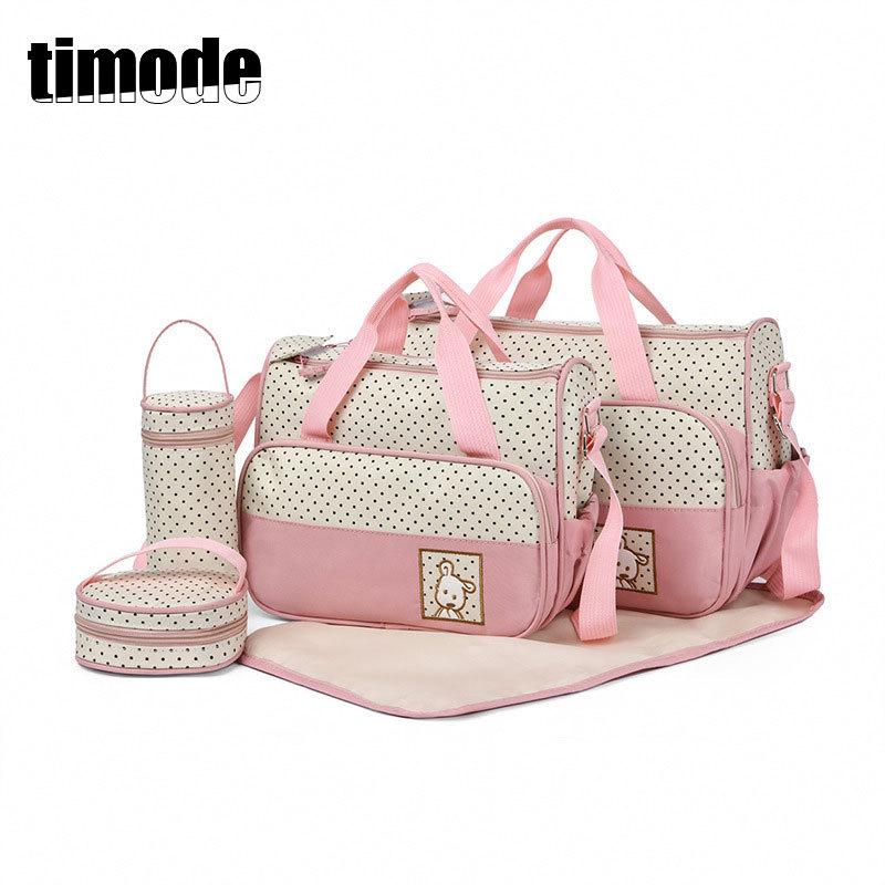 Waterproof 5-Piece Mom and Baby Travel Bag Set: Multifunctional, Large Capacity