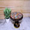 Wooden Cake Stand Rustic Round Cake Holder for Parties Decoration Bark Textured Pizza Cupcake Party with Serve Ware Platter