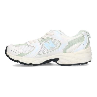 Nb 530 Прочные кроссовки с низким верхом для бега для детей Детские кроссовки для бега Бело-зеленые PZ530ZO