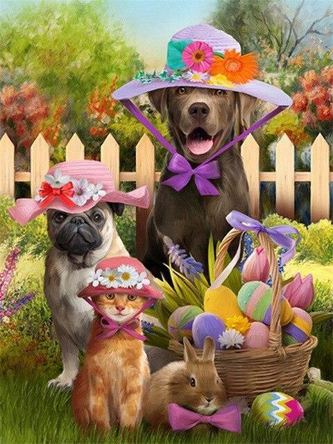 5D полная квадратная алмазная живопись собака ремесленная Алмазная вышивка животное Алмазная мозаика Приморский рукоделие домашний декор