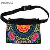 New Hot Sale Ethnic Embroidered Bag Women National Vintage Embroidery Ladies Waist Packs Women Shoulder Bag Hip Bum Belt Bag