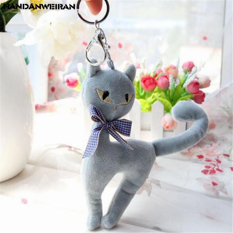 Мини-кошка плюшевая игрушка креативная милая кошка маленькая подвеска игрушки кукла брелок тряпка свадебный метательный подарок 18 см