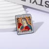 Hail Mary Enamel Pins Custom Punch The Devil In The Face Brooches Lapel Badges Clothes Funny Jewelry Gift for Kids Friends
