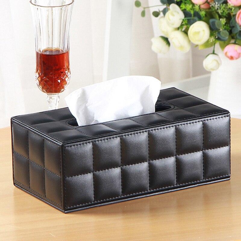 Rugged Standard PU Leather Napkin Holder For Home Rectangular Napkin Box | Napkin Box Holder | Leather Fabric Frame