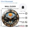 Premium 12 Inch Round Tempered Glass Wall Clock with High-Quality Quartz Mechanism