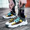 Новейшее поступление модных цветных мужских кроссовок на платформе с дышащей сеткой, кроссовки для мужчин, обувь для папы, низкие повседневные кроссовки для мужчин, Basket Homme
