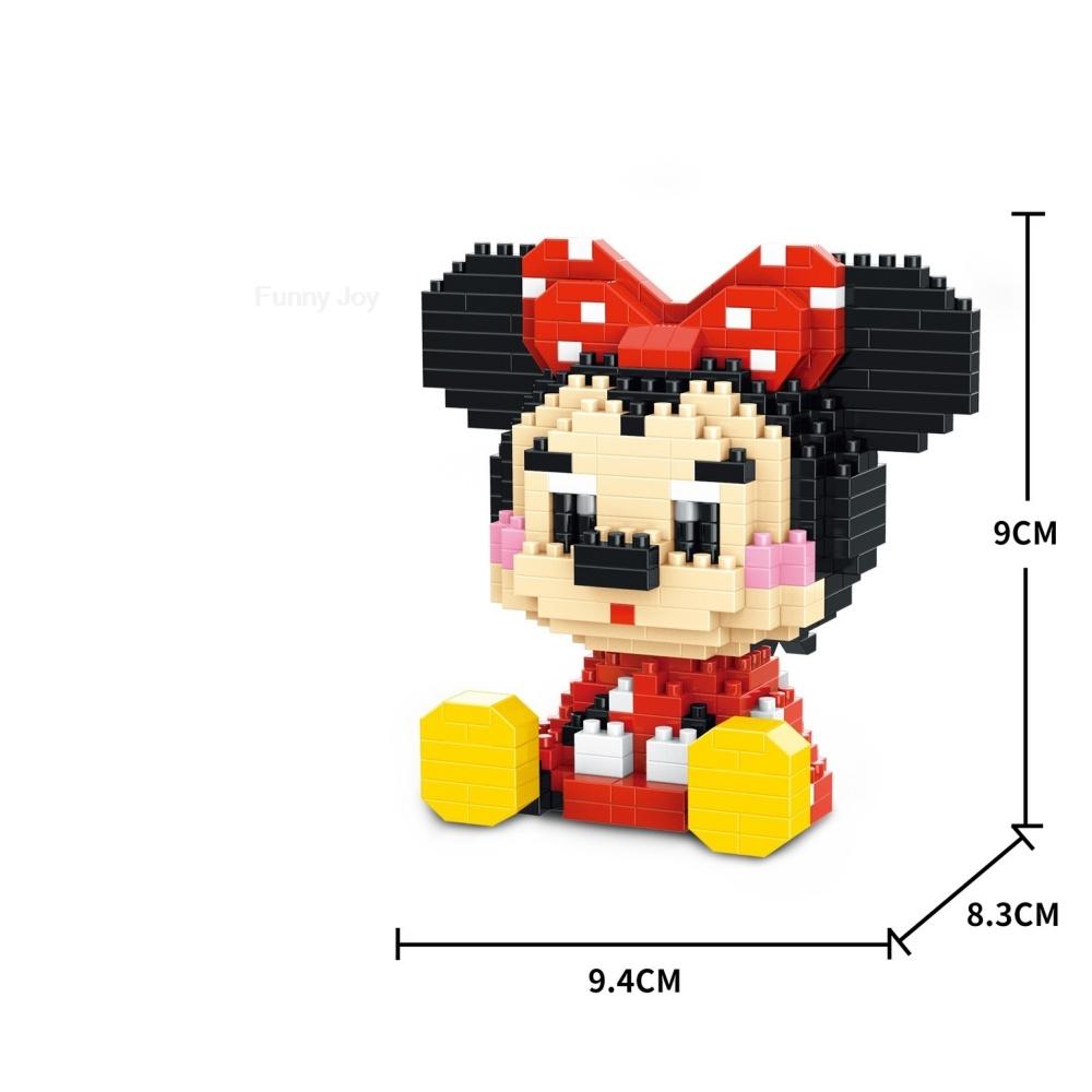 Cartoon Anime Blocks Kuromi My Melody Cinnamoroll Mouse Building Blocks Doll Toy Kids Birthday Gift