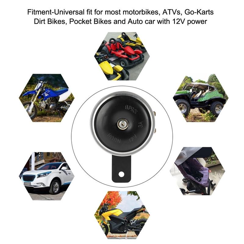 3 Inch 12V Universal 1105dB Super Loud Waterproof Metal Horn for Car Vehicle Truck Motorcycle