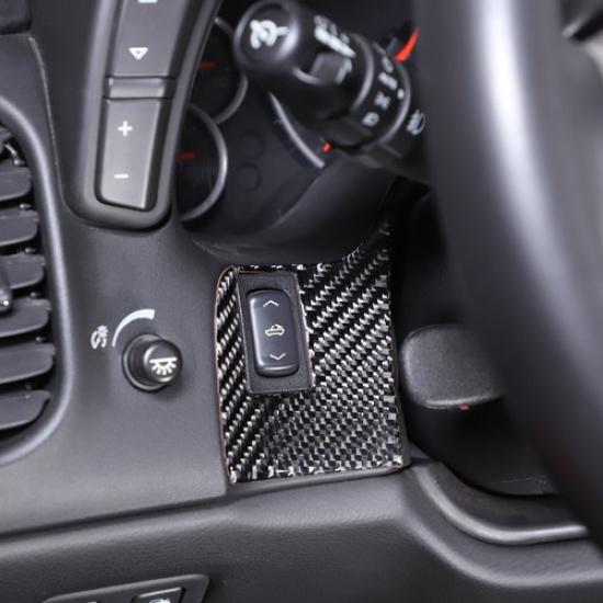 Наклейка-отделка панели переключателей крыши кабриолета из углеродного волокна для Corvette C6 2005-13