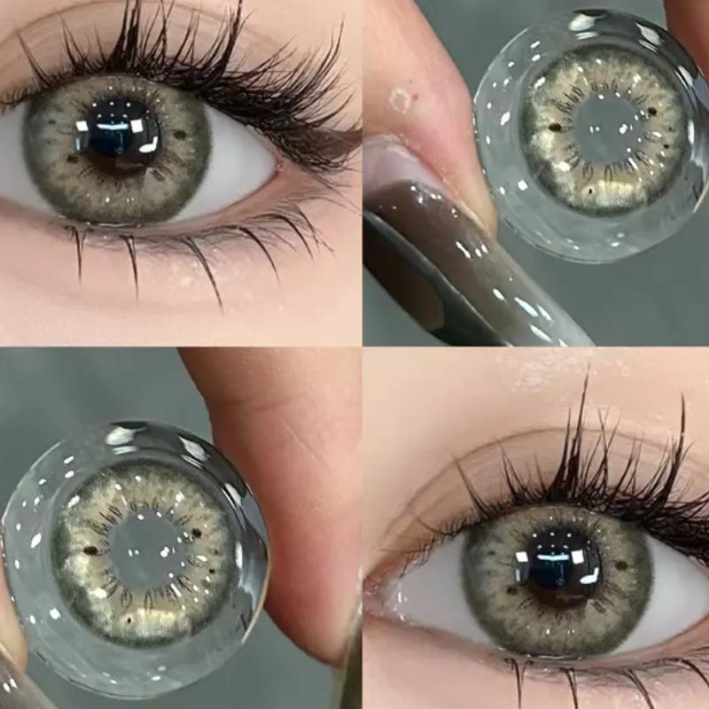 Контактные линзы Mill Creek для близорукости (0~-8.00) Натуральные удобные коричневые/серые/черные/светло-коричневые контактные линзы, срок использования 6 месяцев