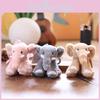 Cute Elephant Plush Toy Keychain With Soft Short Pile For Kids And Collectors