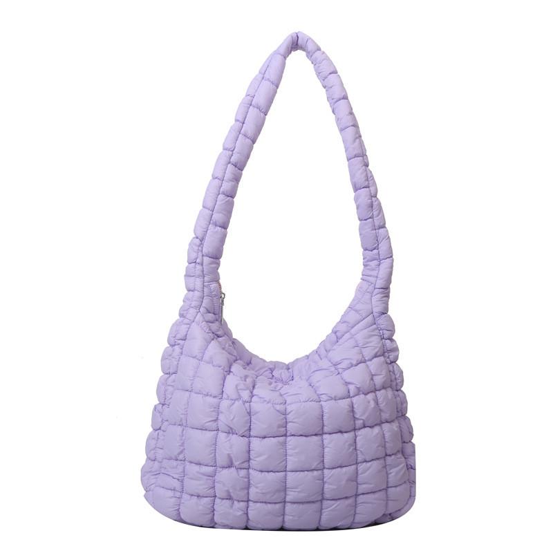 Трендовая большая сумка-тоут «Облако» для женщин в черном, белом, хаки, фиолетовом и зеленом цветах, модный стиль