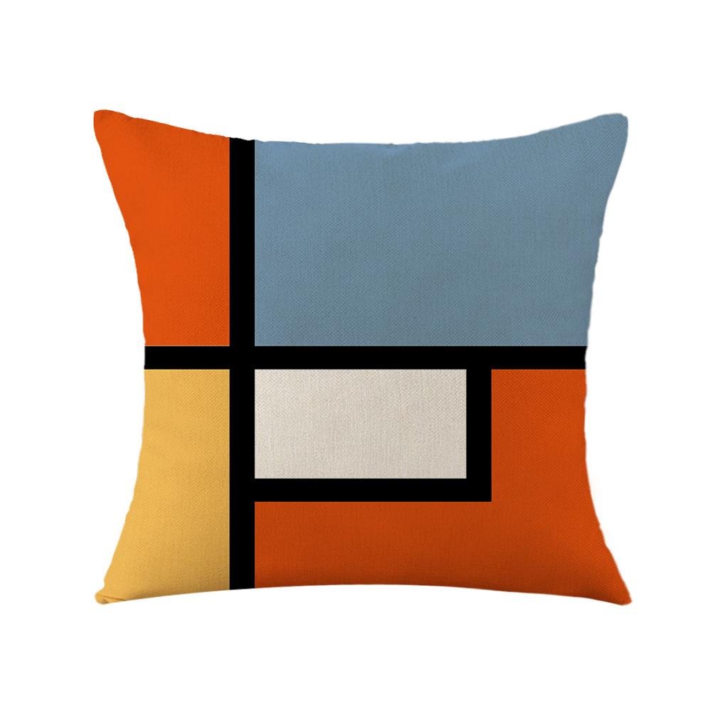 Геометрическая красная наволочка Офисная подушка Подушка для дивана Прикроватная подушка-спинка Наволочка