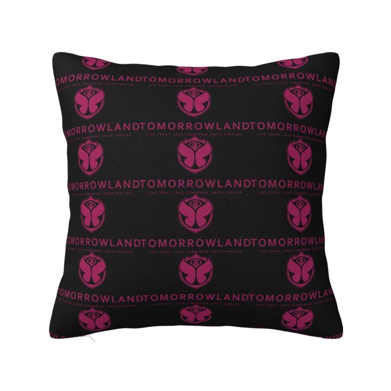 Fashion Tomorrowland Electronic Dance Festival Cushion Cover Polyester Throw Pillow Case for Sofa Square Pillowcase Home Decor