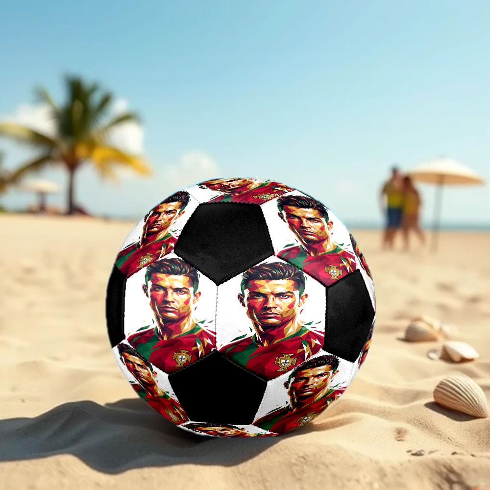 1 шт. Футбольный мяч CR7 Размер 5 Мяч для мини-футбола Модный Цветной Игра на заднем дворе - Отличный Подарок для Спортивных Фанатов HE19