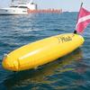 High-Visibility Yellow Inflatable Diver Safety Buoy with Flag
