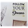 [P2729] - Sheet of Glitter Stickers 'Messages' ('Follow Your Dreams') - 60x32 Cm