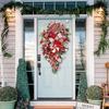 Christmas Wreath Candy Upside Down Tree Artificial Xmas Ornament Upside Down Artificial Christmas Tree for Front Door