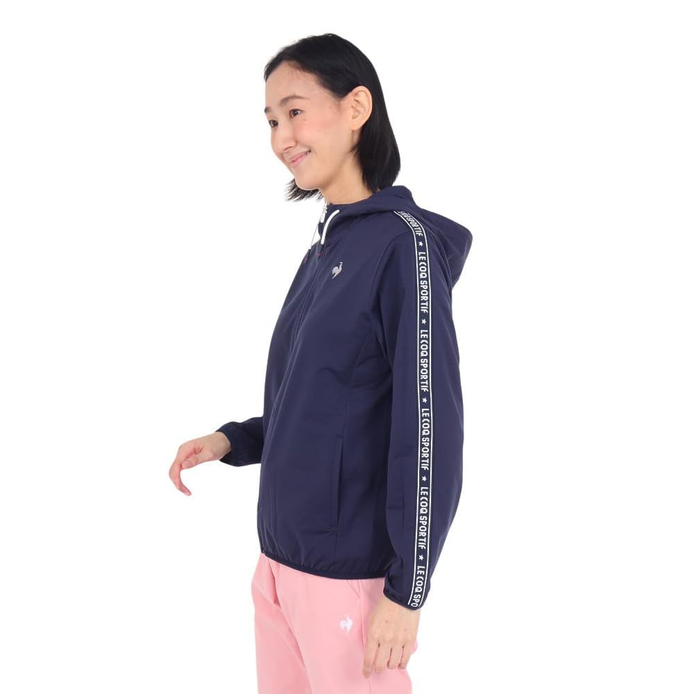 Coq Sportif Blouson Full water light rain облегченный гольф QGWXJK01 NV00 S [Le Golf] [Stretch Forcer] молния, водоотталкивающий, совместимый, ветрозащитный, женский