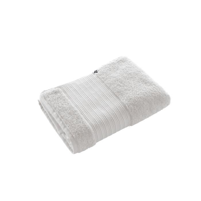 Serviette de douche - GARANCE - Chantilly - 70 x 130 cm - 100% coton bio - à liteau