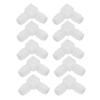 10Pcs Plastic Hose Joint 90 Degrees  Elbow Bend PP Non Toxic Odorless L Pipe Connector for Aquarium