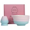 Ceramic Matcha Bowl Gradient Tea Salad Soup Bowl Green Tea Maker Cup  for Tea Set Accessories