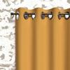 Blackout Curtain with Eyelets 135x180 Cm BOHEME Mustard, by Soleil d'Ocre