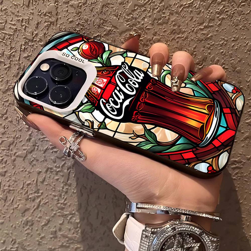 Чехол для телефона Coca-cola Vintage Цвет Серебристый Корпус Для LPhone 17 16 16e 15 14 13 12 11 Pro Max Plus