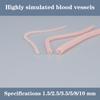 2 шт. 1,5/2,5/3,5/5 мм имитируют кровеносные сосуды человека микрохирургический сосудистый анастомоз шунтирование хирургия обучение наложению швов