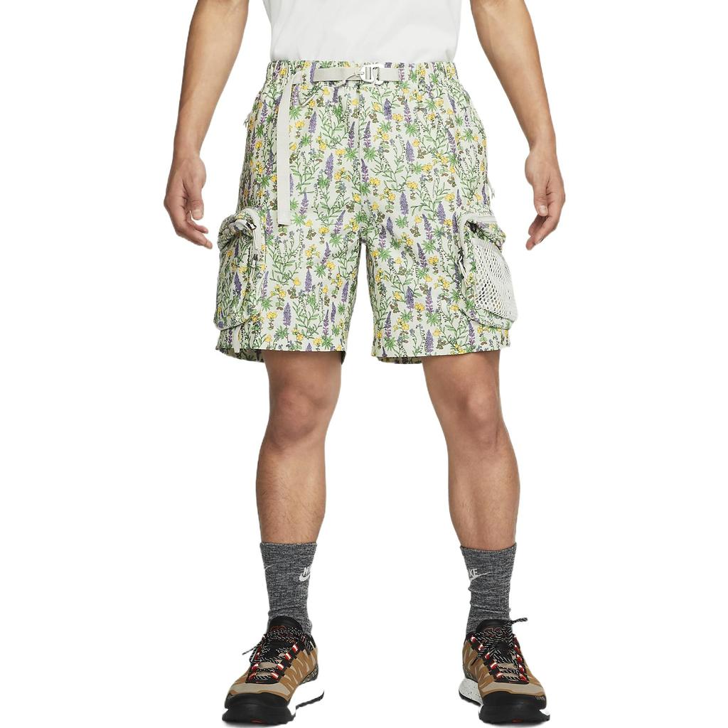 Nike Floral Print Casual Shorts Men Bottoms Green DN3948-072