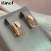 Kinel Square Rose Gold Fashion Drop Earrings