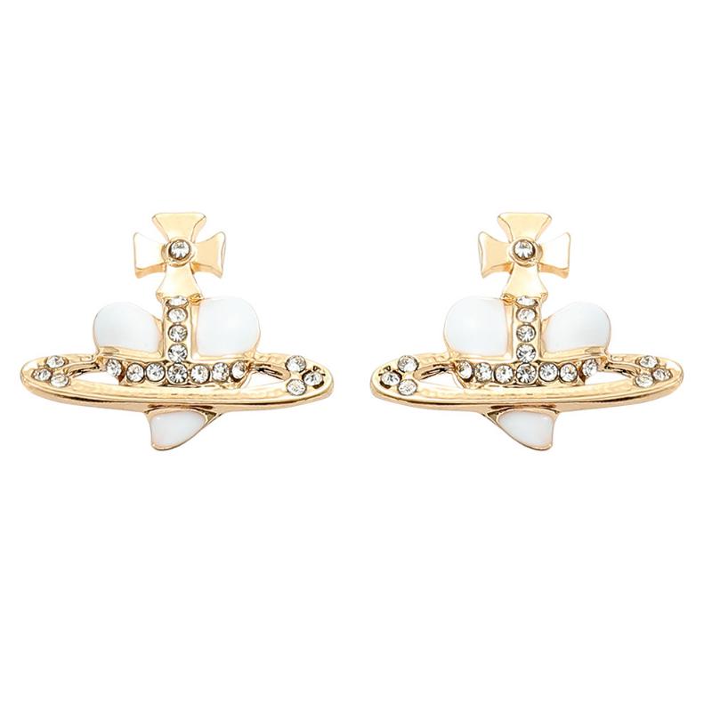 Модные серьги в готическом стиле Egirl с красными кристаллами в виде сердца и Сатурна, милые серьги с цирконием в форме лепестка, фея в стиле гранж, Y2k, ювелирные изделия, подарок