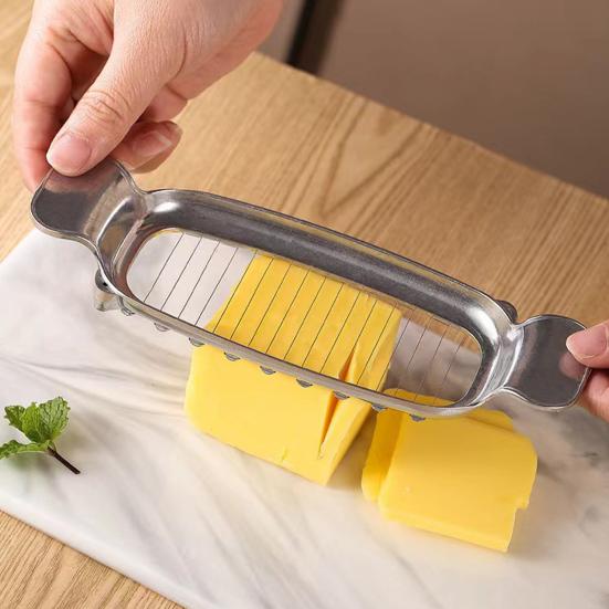 Нержавеющая сталь слайсер для сыра, проволочный слайсер для масла для блочного сыра, эффективная нарезка сыра, лопаточка для тортов, фруктов, кухни, дома, подарок