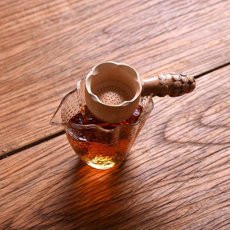 1PC Bamboo Tea Strainer Infuser Filter Infusor Tea Tools Sieve for Tea Brewing Drinkware Accessories Colander Gadgets