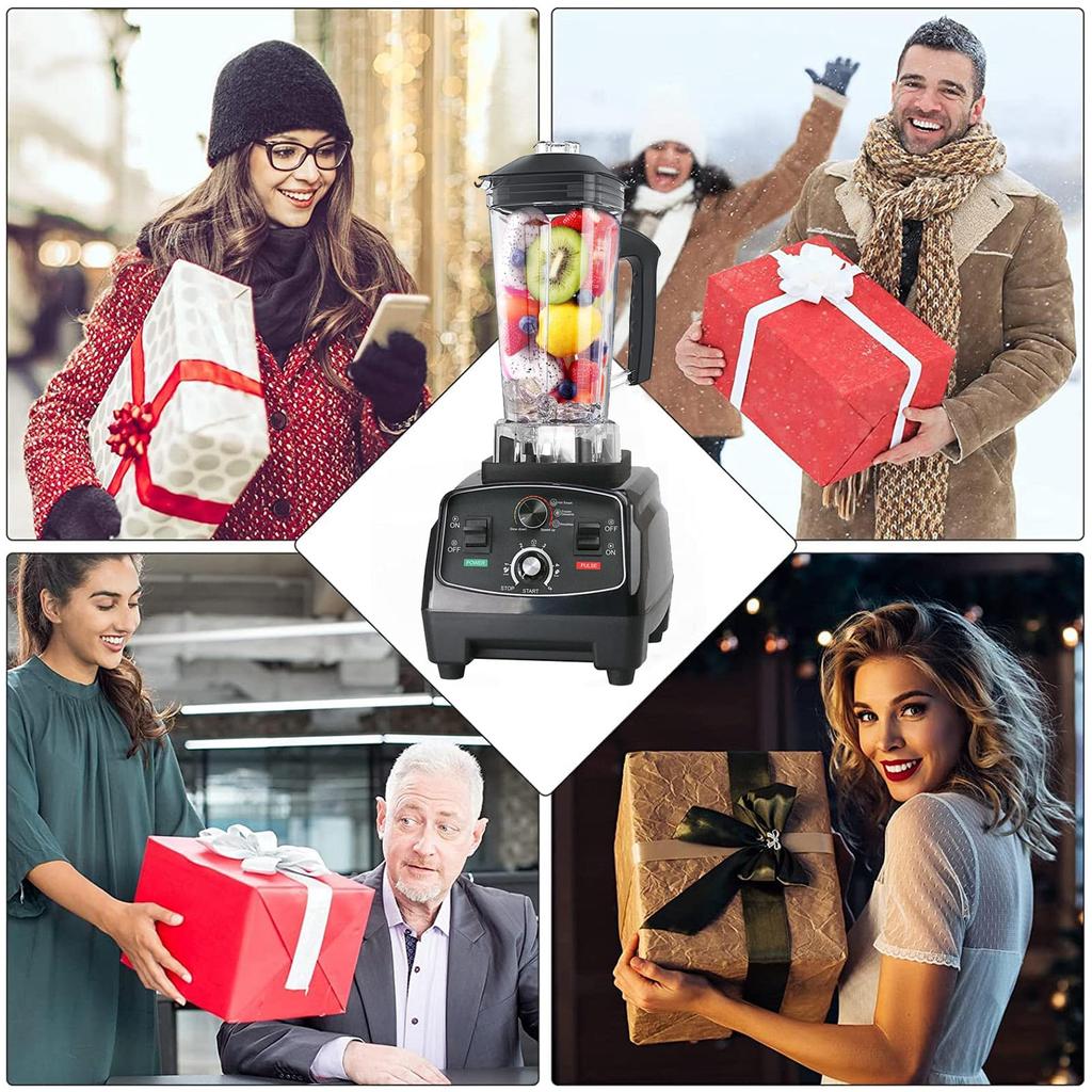 Миксер-блендер большой емкости 2 л 1400 Вт коммерческий многофункциональный бытовой блендер 45000 об/мин высокоскоростное вращение блендер высокой мощности защита от перегрева