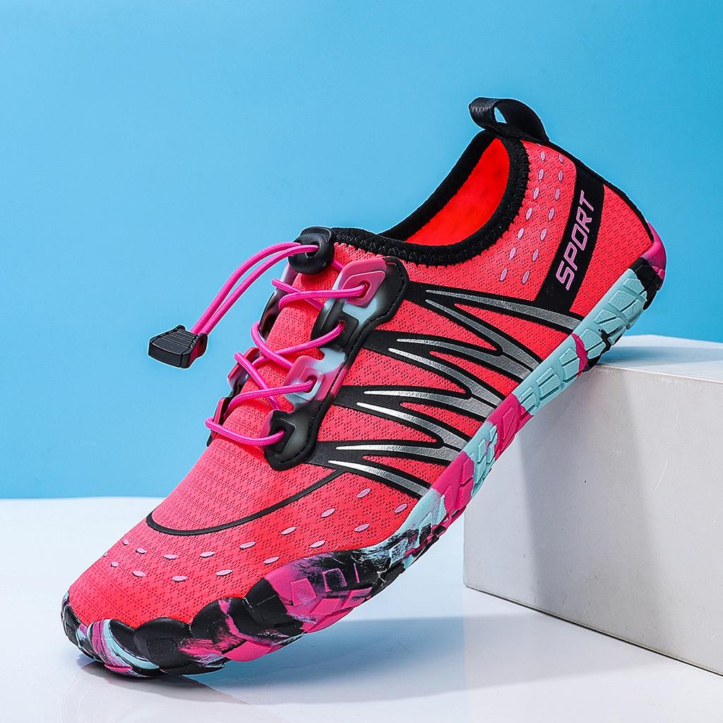 Couple River Tracing Shoes for Outdoor Hiking Five Finger Anti Slip Wear-resistant Beach Swimming Fishing Water Skiing Shoes