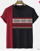 26. New popular casual and comfortable short-sleeve T-shirt, 3D printing technology, suitable for layering and outerwear, loose striped short-sleeve 