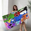 Rainbow Friends Toy Vintage Beach Towel Cartoon Cute Summer Kids Large Bath Pool Beach Towel Absorbent for Swimming Travel