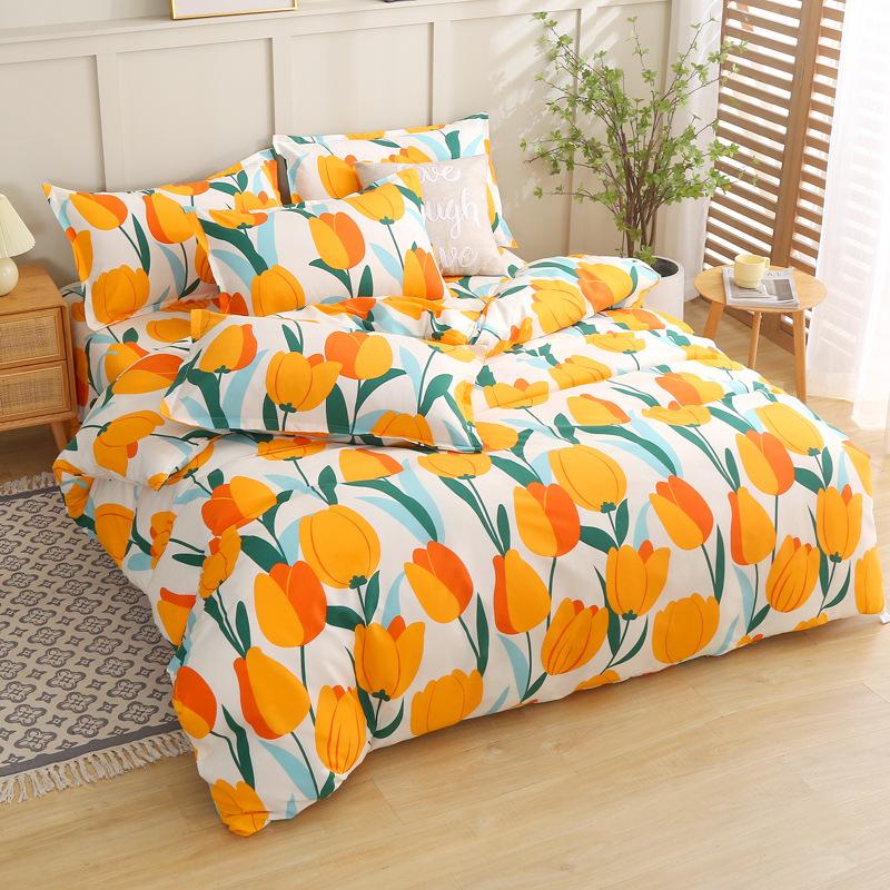 Пододеяльник, цельный, приятный для кожи, удобный и простой. Одно- или двухместное пододеяльник для домашнего студенческого общежития, цельный пододеяльник