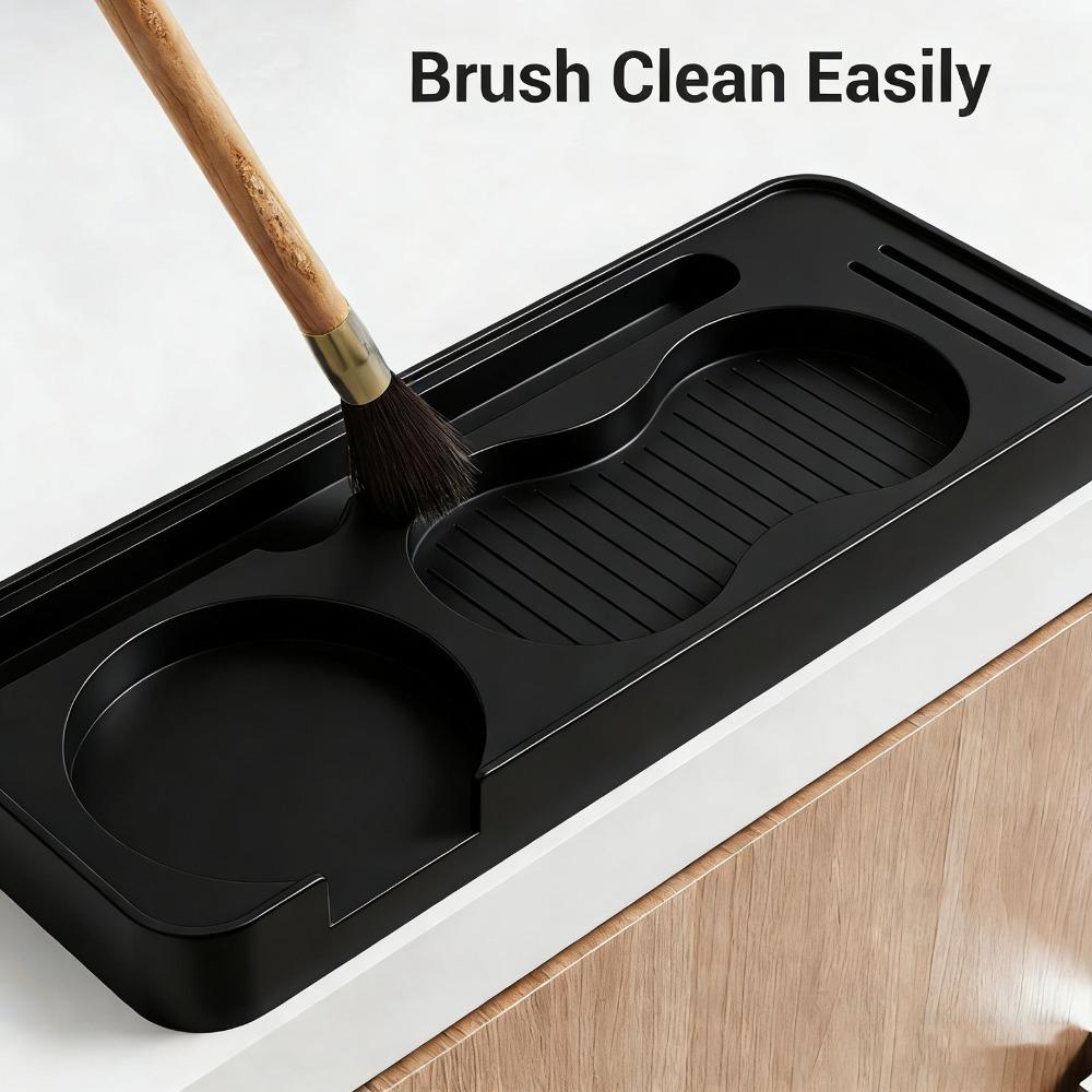 Non-Slip Coffee Tamper Mat Waterproof Distributor Brush Mat Practical Portafilter Mat For Cafe Use