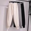Casual Pants Female Clothing 2022 Autumn and Winter New Loose Knitting Solid Pants High Waist Thin Radish Pants Female