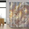 1PC Oriental Fantasy White Dragon Shower Curtain,Decorative Printed Design with Hooks,Durable Polyester,for Bathroom &Home Decor