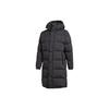Padded Winter Hooded Mid-Length Down Jacket Men Outerwear Black GF0075